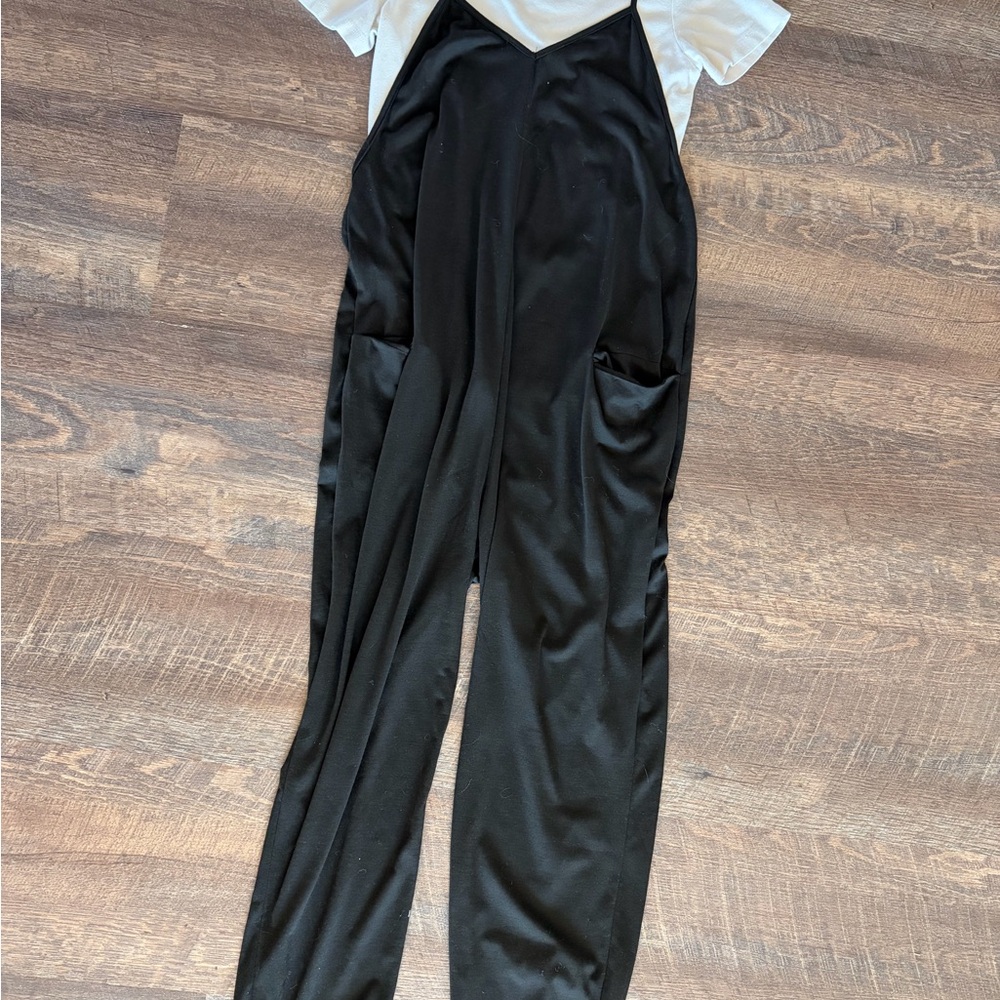 SHEIN Black and White Jumpsuit